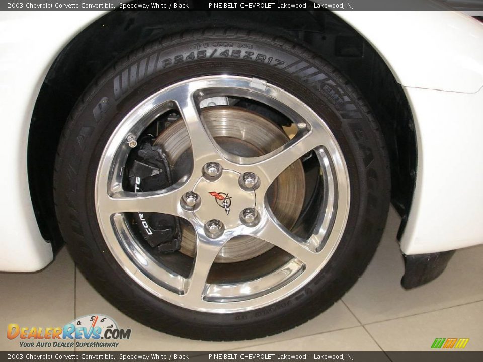 2003 Chevrolet Corvette Convertible Speedway White / Black Photo #8