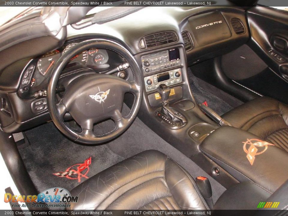 2003 Chevrolet Corvette Convertible Speedway White / Black Photo #12