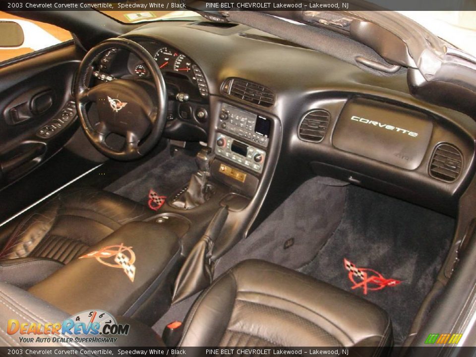 2003 Chevrolet Corvette Convertible Speedway White / Black Photo #13