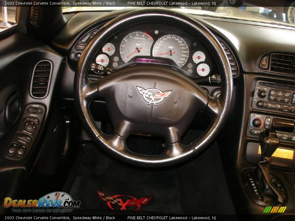 2003 Chevrolet Corvette Convertible Speedway White / Black Photo #17
