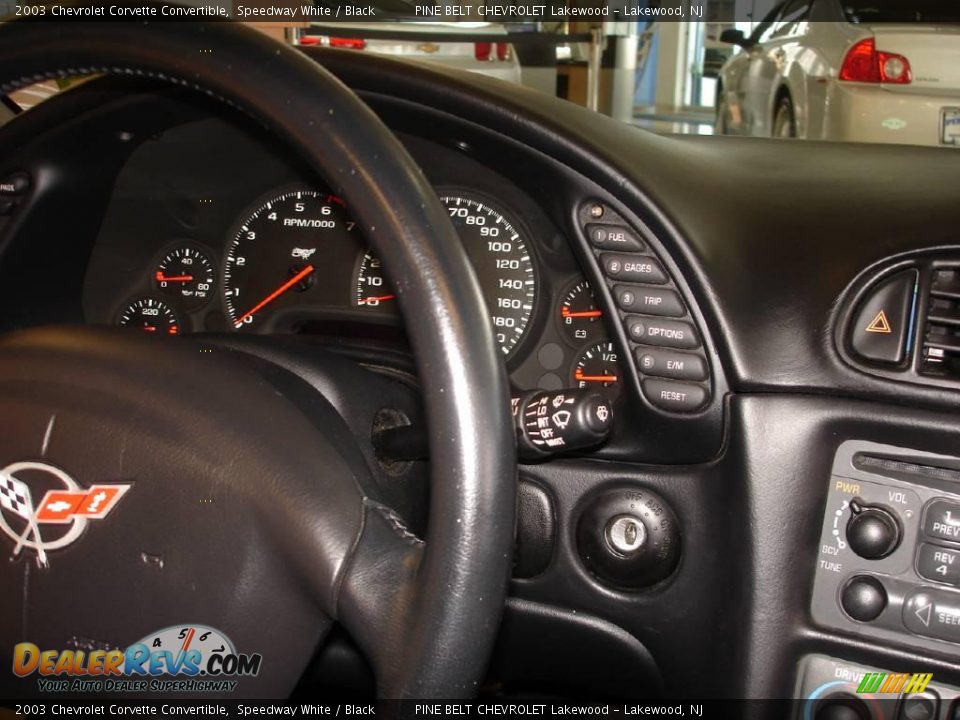 2003 Chevrolet Corvette Convertible Speedway White / Black Photo #19