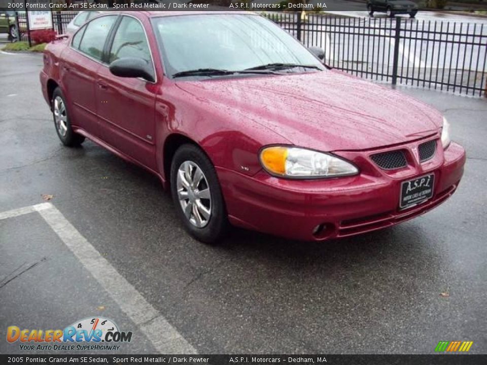 2005 Pontiac Grand Am SE Sedan Sport Red Metallic / Dark Pewter Photo #7