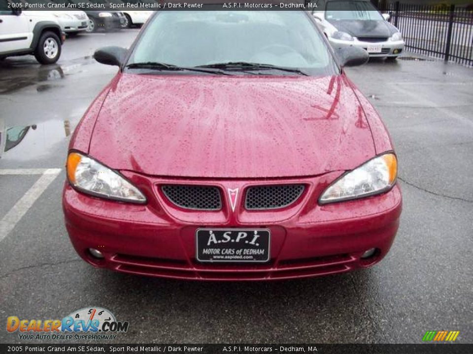 2005 Pontiac Grand Am SE Sedan Sport Red Metallic / Dark Pewter Photo #8