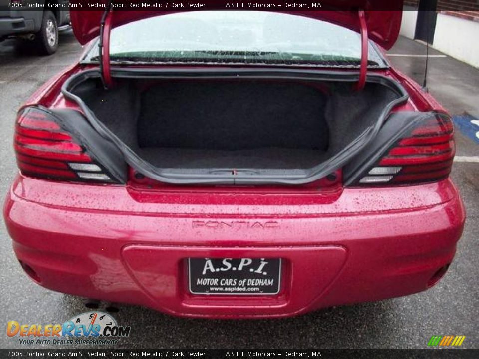2005 Pontiac Grand Am SE Sedan Sport Red Metallic / Dark Pewter Photo #12