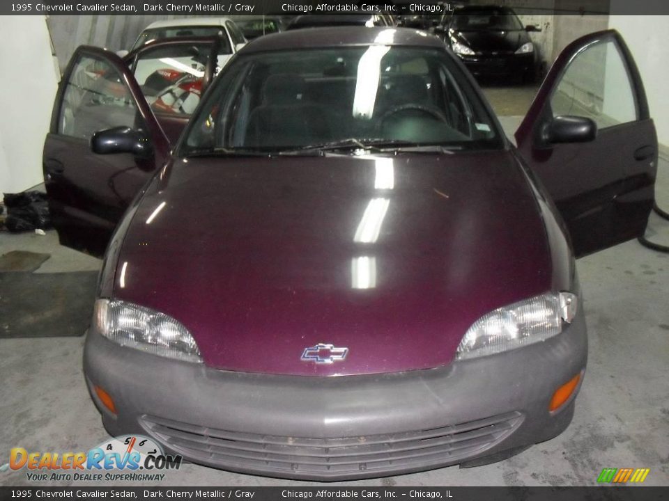 1995 Chevrolet Cavalier Sedan Dark Cherry Metallic / Gray Photo #1