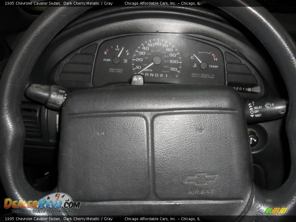 1995 Chevrolet Cavalier Sedan Dark Cherry Metallic / Gray Photo #5
