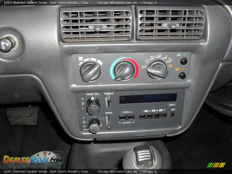 1995 Chevrolet Cavalier Sedan Dark Cherry Metallic / Gray Photo #6