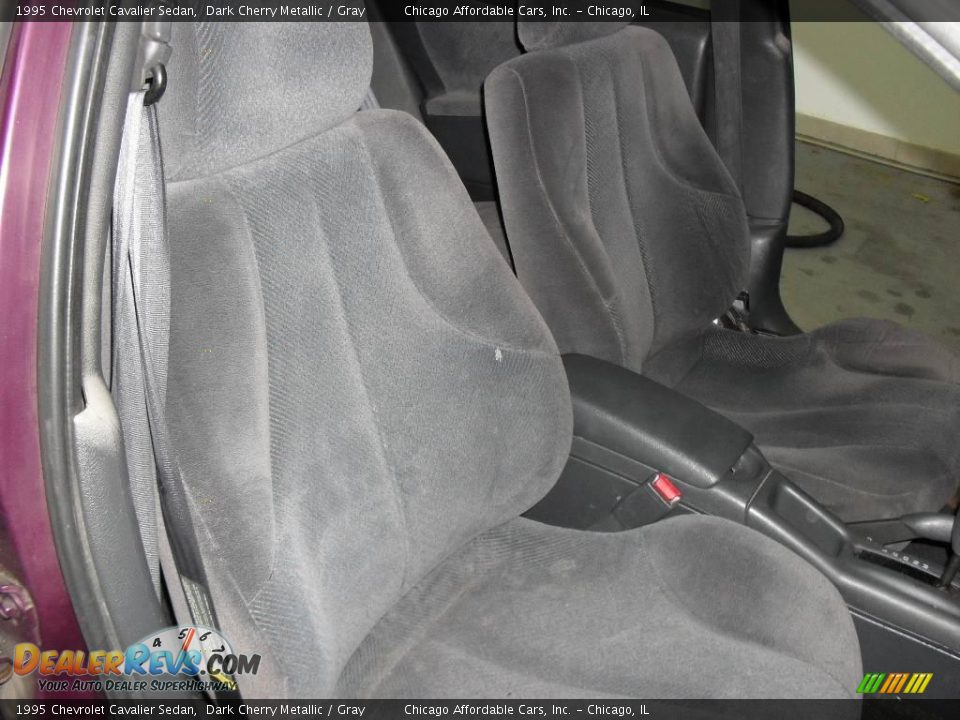 1995 Chevrolet Cavalier Sedan Dark Cherry Metallic / Gray Photo #7