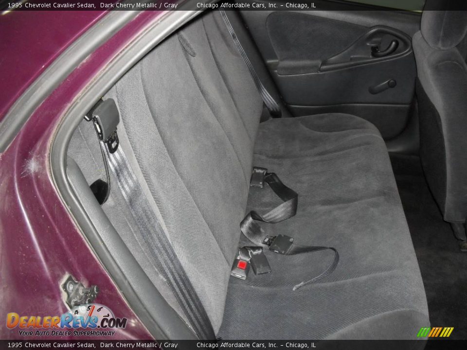 1995 Chevrolet Cavalier Sedan Dark Cherry Metallic / Gray Photo #9