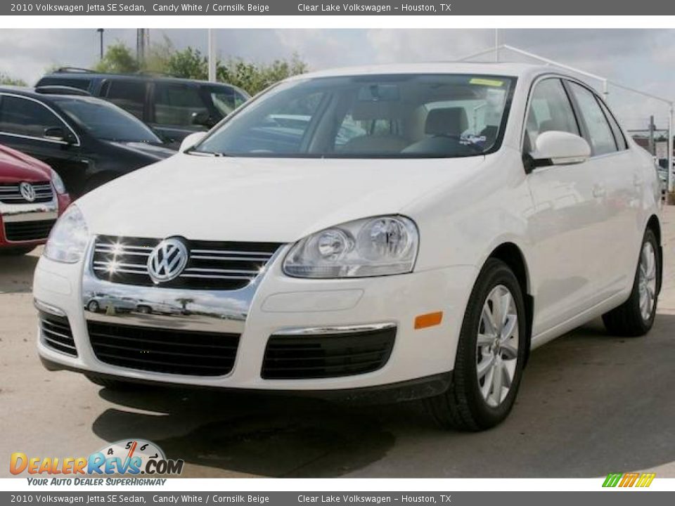 2010 Volkswagen Jetta SE Sedan Candy White / Cornsilk Beige Photo #1
