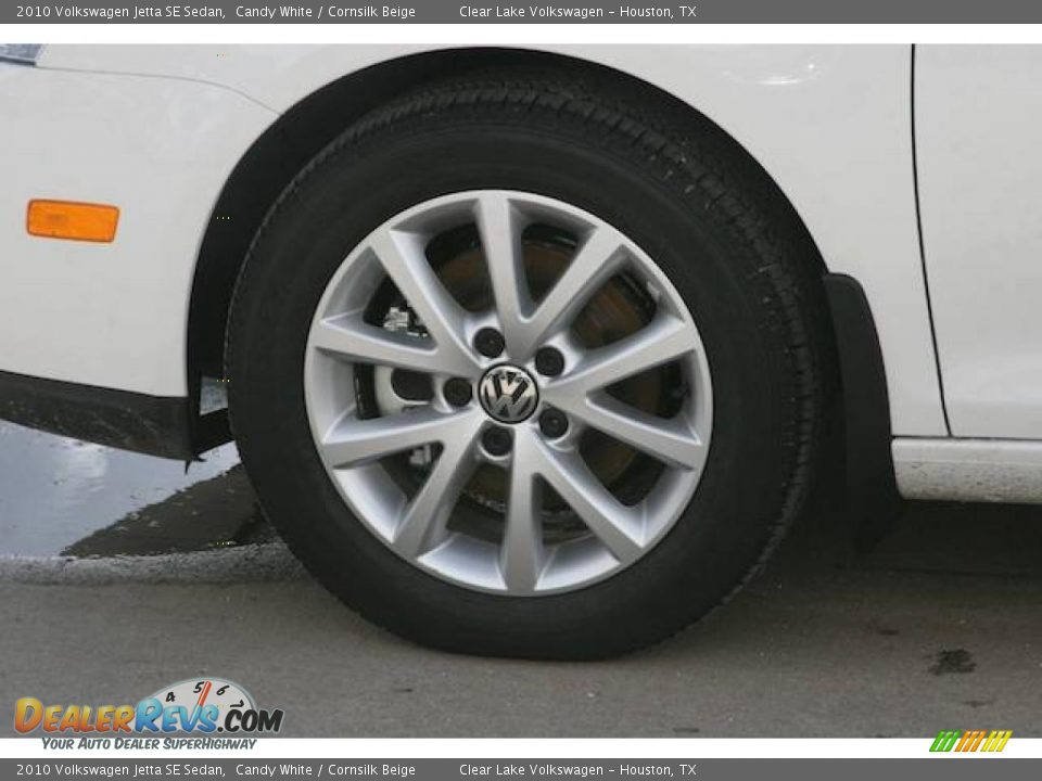 2010 Volkswagen Jetta SE Sedan Candy White / Cornsilk Beige Photo #9