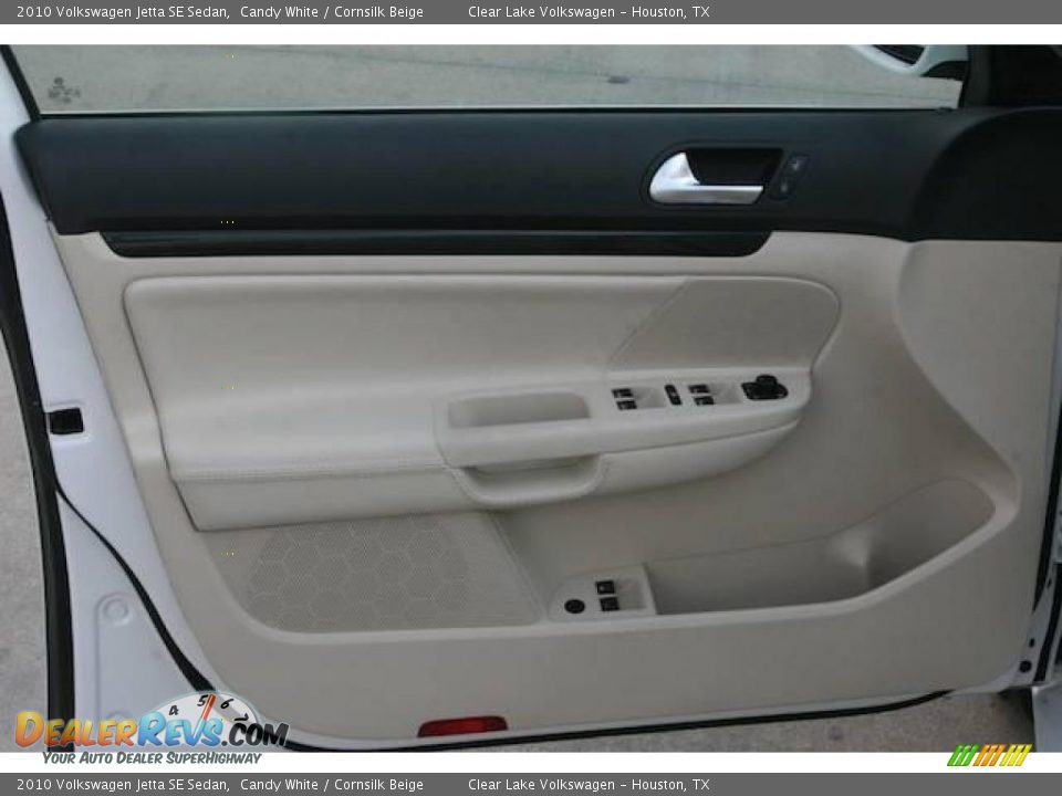 2010 Volkswagen Jetta SE Sedan Candy White / Cornsilk Beige Photo #12