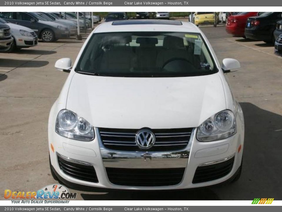 2010 Volkswagen Jetta SE Sedan Candy White / Cornsilk Beige Photo #13