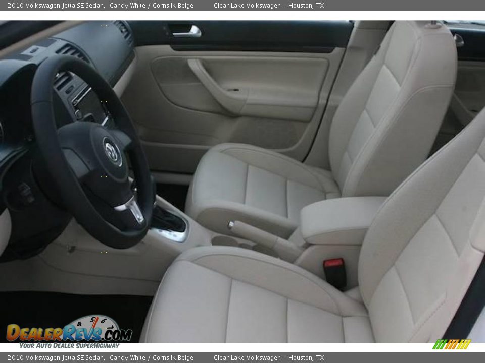 2010 Volkswagen Jetta SE Sedan Candy White / Cornsilk Beige Photo #20