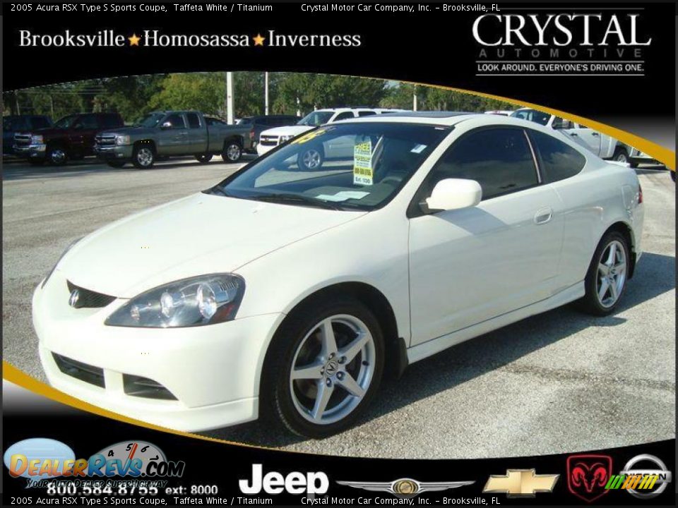 2005 Acura RSX Type S Sports Coupe Taffeta White / Titanium Photo #1