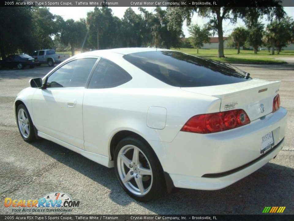 2005 Acura RSX Type S Sports Coupe Taffeta White / Titanium Photo #3