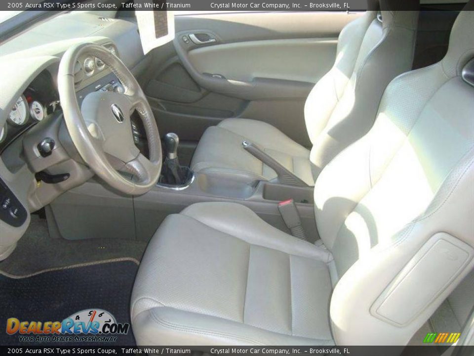 2005 Acura RSX Type S Sports Coupe Taffeta White / Titanium Photo #4
