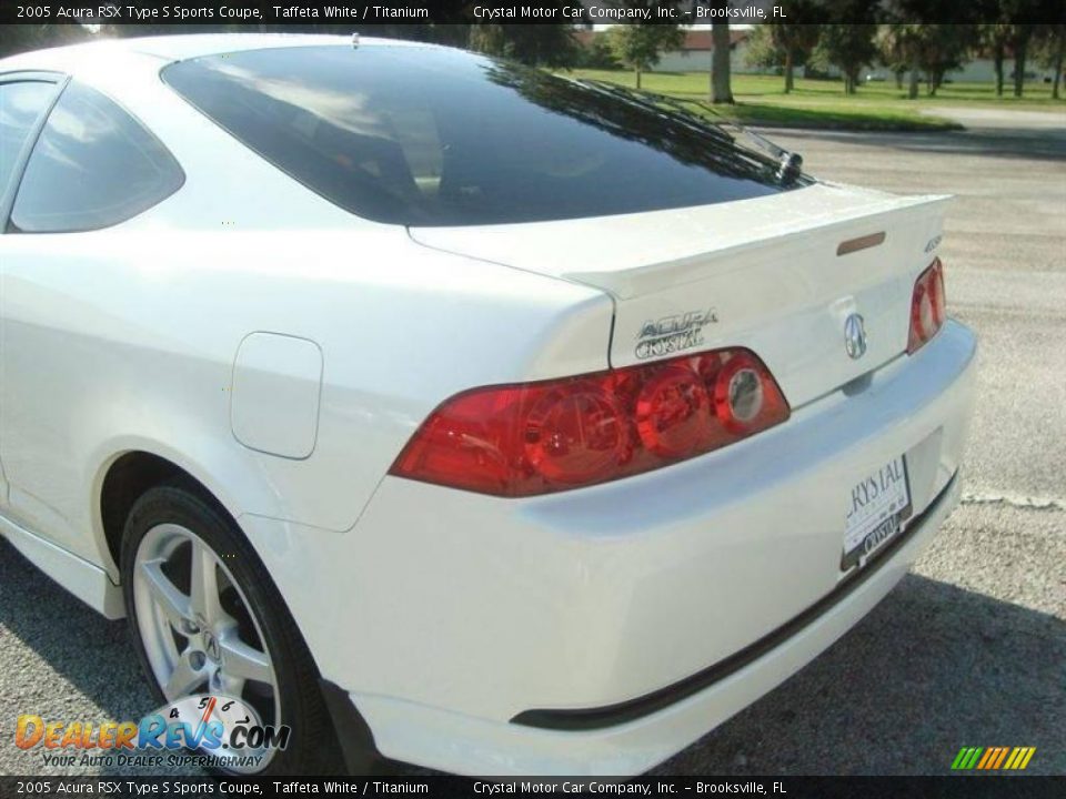 2005 Acura RSX Type S Sports Coupe Taffeta White / Titanium Photo #7