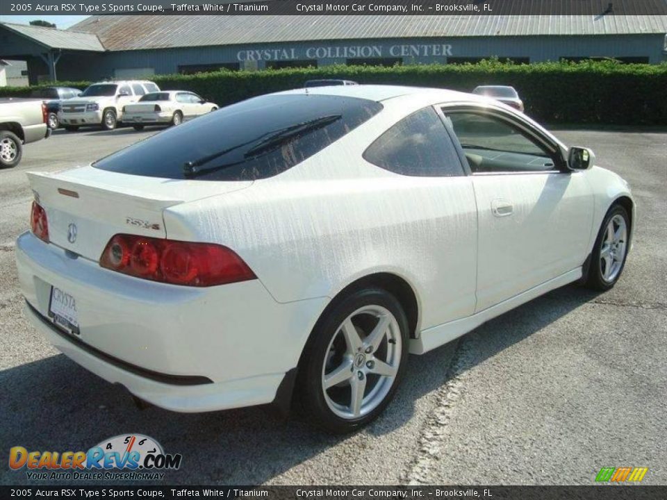2005 Acura RSX Type S Sports Coupe Taffeta White / Titanium Photo #8