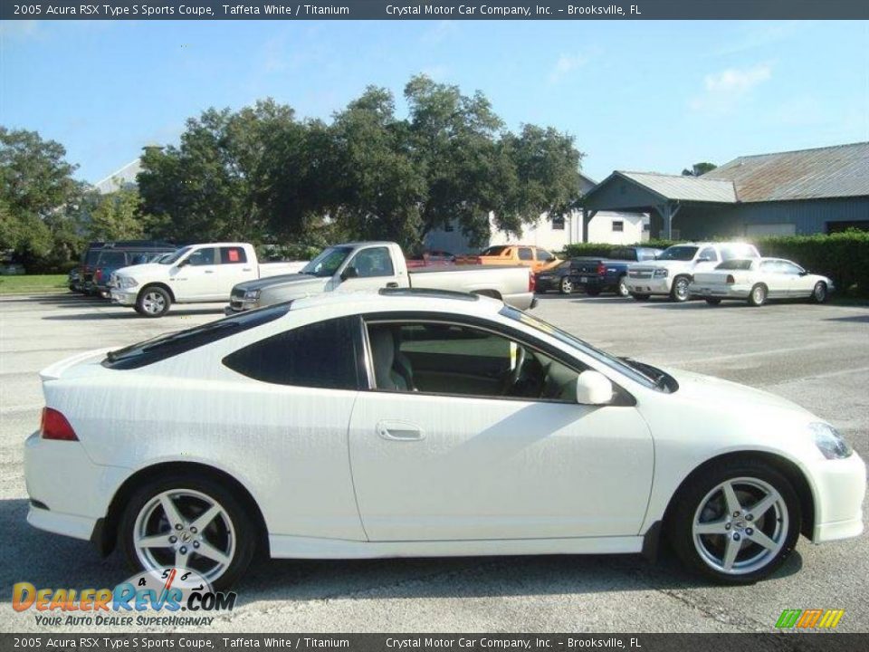 2005 Acura RSX Type S Sports Coupe Taffeta White / Titanium Photo #9