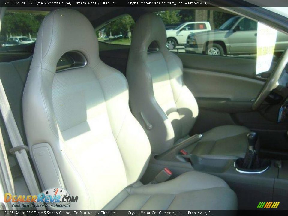 2005 Acura RSX Type S Sports Coupe Taffeta White / Titanium Photo #11