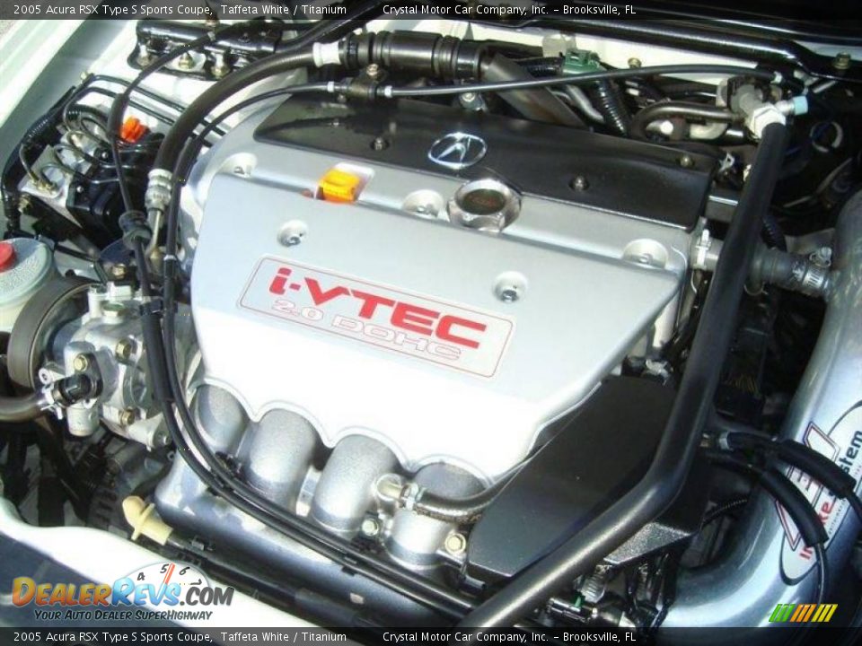 2005 Acura RSX Type S Sports Coupe Taffeta White / Titanium Photo #15