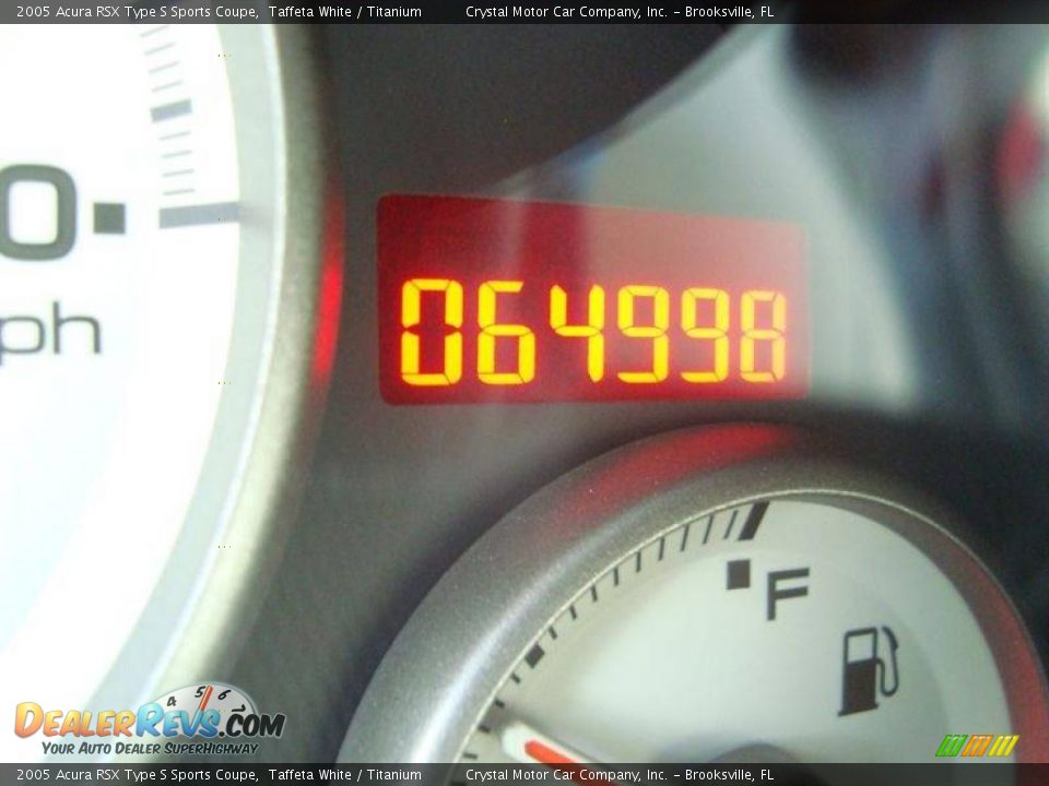 2005 Acura RSX Type S Sports Coupe Taffeta White / Titanium Photo #17