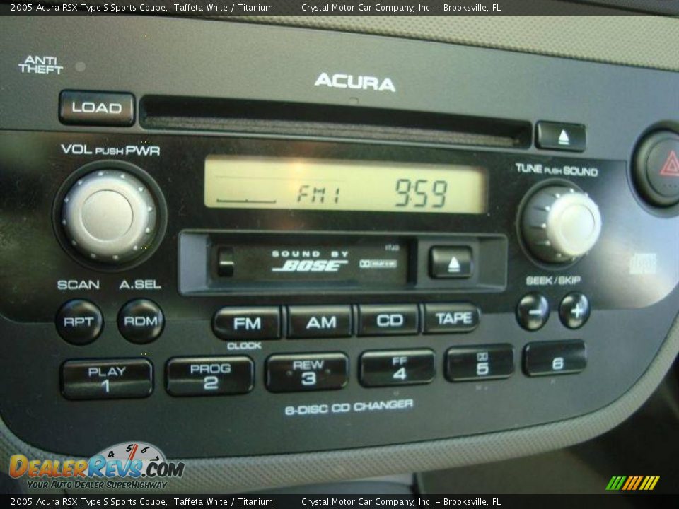 2005 Acura RSX Type S Sports Coupe Taffeta White / Titanium Photo #18