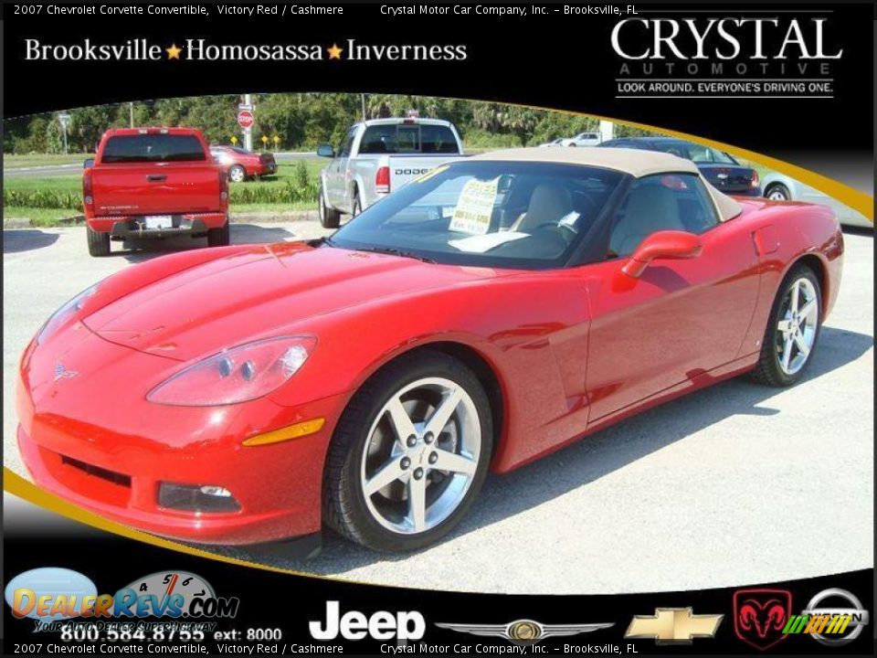 2007 Chevrolet Corvette Convertible Victory Red / Cashmere Photo #1