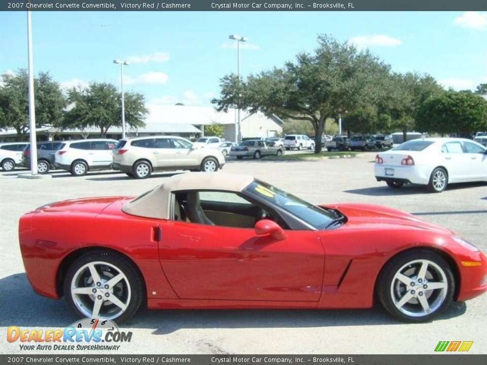 2007 Chevrolet Corvette Convertible Victory Red / Cashmere Photo #8