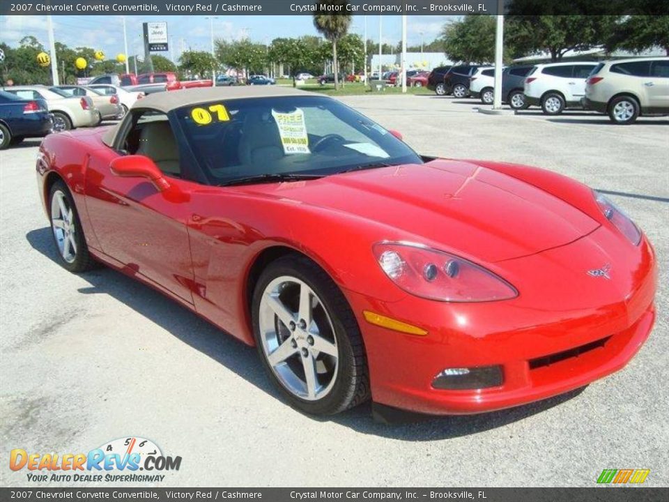 2007 Chevrolet Corvette Convertible Victory Red / Cashmere Photo #9