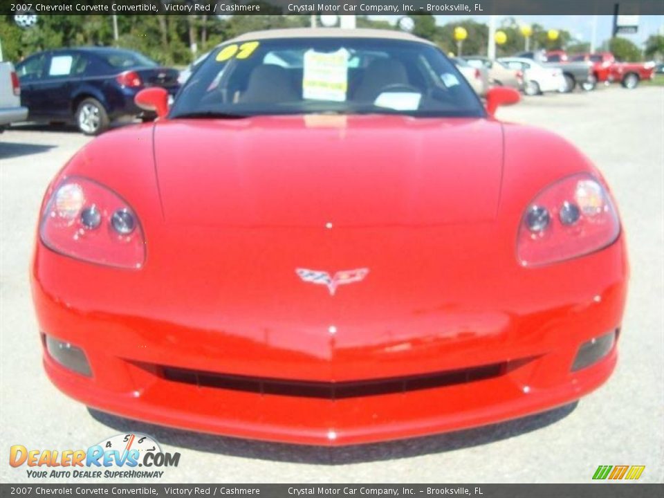 2007 Chevrolet Corvette Convertible Victory Red / Cashmere Photo #11