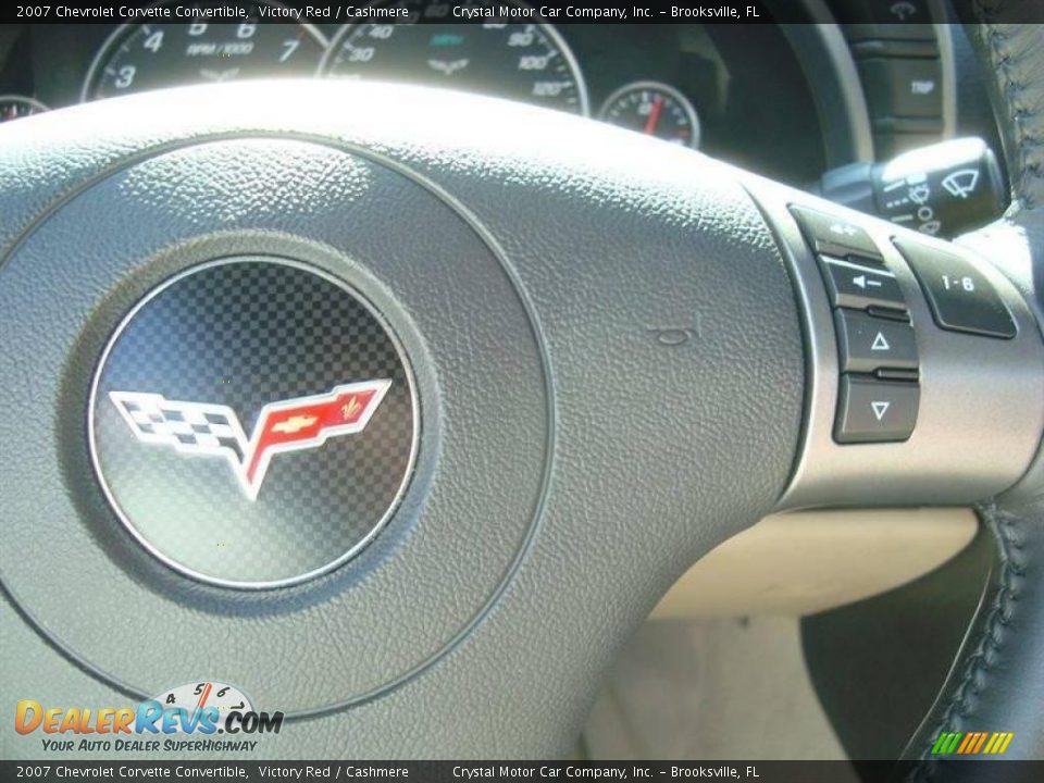2007 Chevrolet Corvette Convertible Victory Red / Cashmere Photo #19