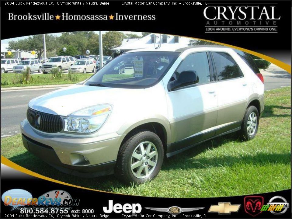 2004 Buick Rendezvous CX Olympic White / Neutral Beige Photo #1