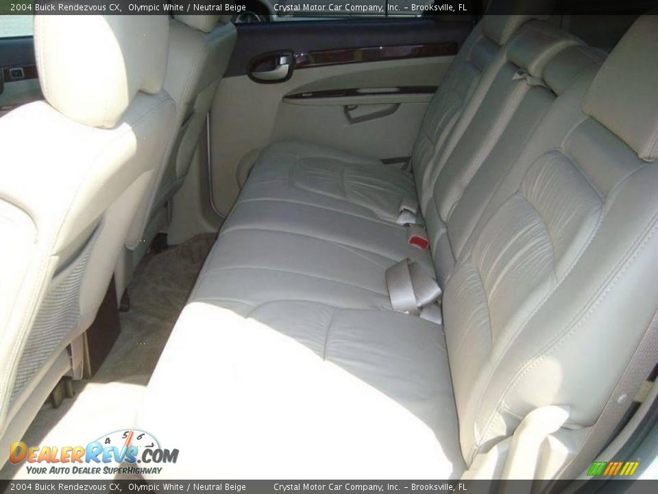 2004 Buick Rendezvous CX Olympic White / Neutral Beige Photo #5