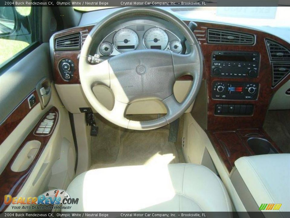 2004 Buick Rendezvous CX Olympic White / Neutral Beige Photo #6