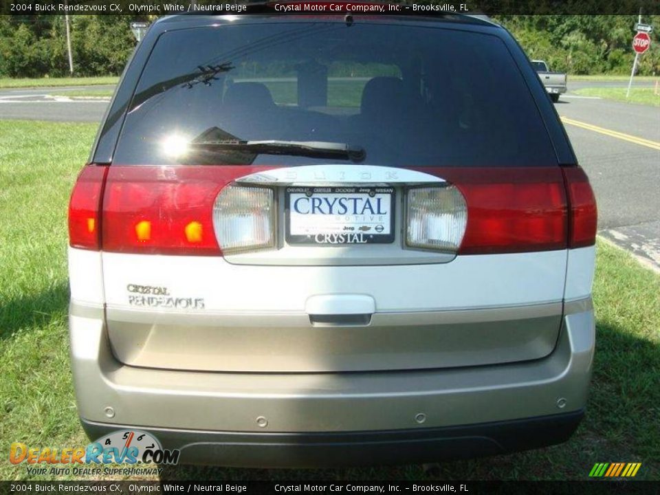 2004 Buick Rendezvous CX Olympic White / Neutral Beige Photo #8