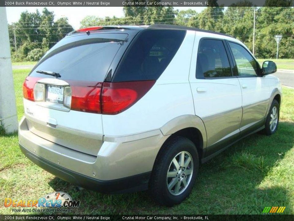 2004 Buick Rendezvous CX Olympic White / Neutral Beige Photo #9