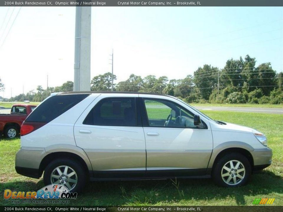 2004 Buick Rendezvous CX Olympic White / Neutral Beige Photo #10