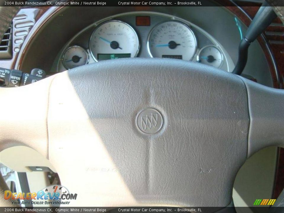 2004 Buick Rendezvous CX Olympic White / Neutral Beige Photo #21