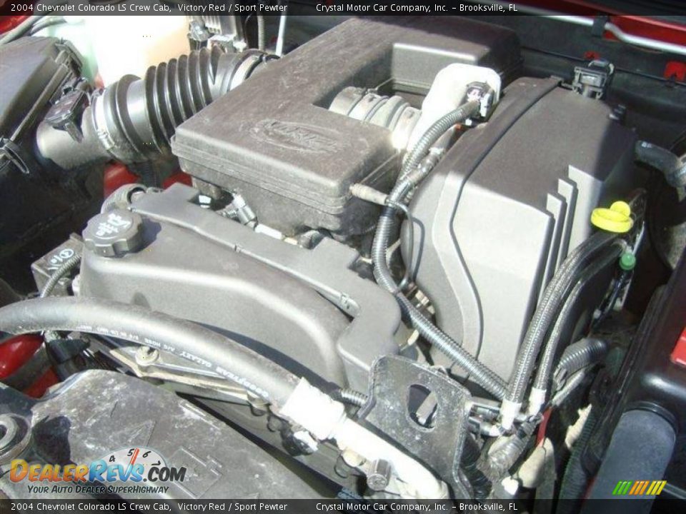 2004 Chevrolet Colorado LS Crew Cab Victory Red / Sport Pewter Photo #15
