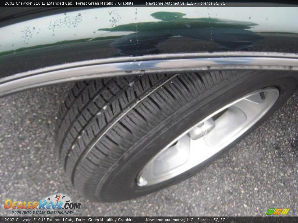 2002 Chevrolet S10 LS Extended Cab Forest Green Metallic / Graphite Photo #17