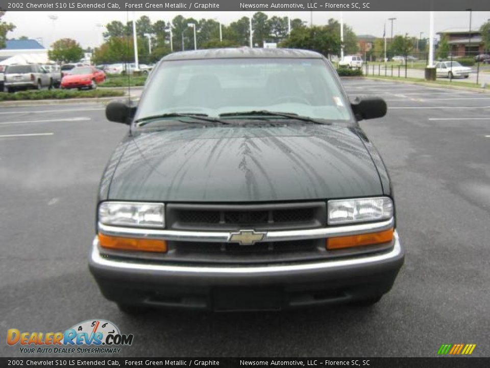 2002 Chevrolet S10 LS Extended Cab Forest Green Metallic / Graphite Photo #18