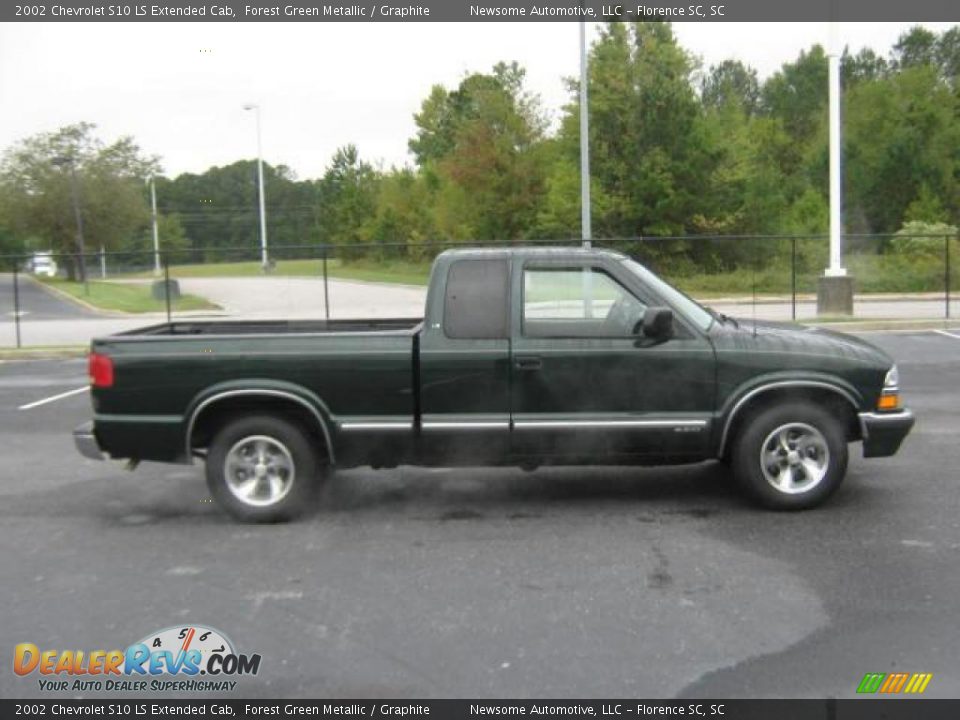 2002 Chevrolet S10 LS Extended Cab Forest Green Metallic / Graphite Photo #19