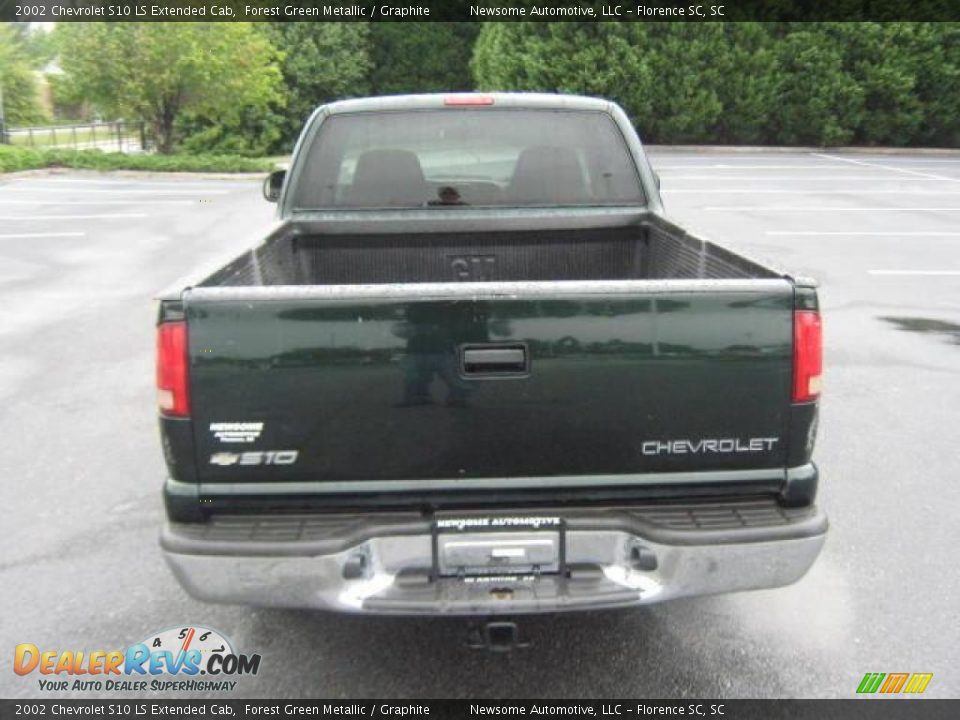 2002 Chevrolet S10 LS Extended Cab Forest Green Metallic / Graphite Photo #21