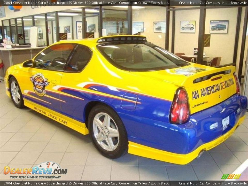 2004 Chevrolet Monte Carlo Supercharged SS Dickies 500 Official Pace Car Competition Yellow / Ebony Black Photo #4