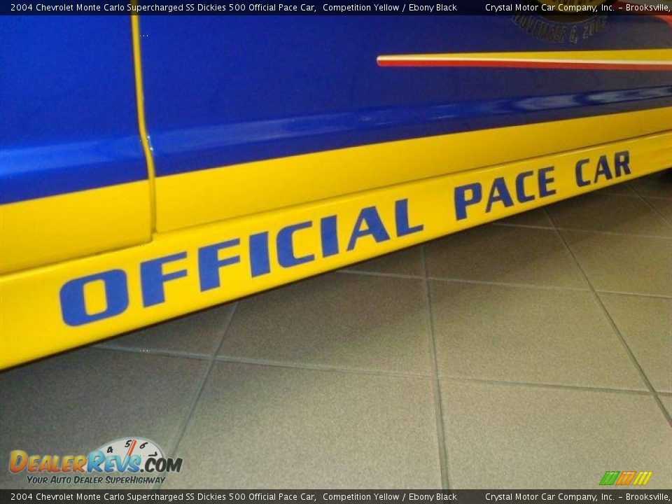 2004 Chevrolet Monte Carlo Supercharged SS Dickies 500 Official Pace Car Competition Yellow / Ebony Black Photo #8