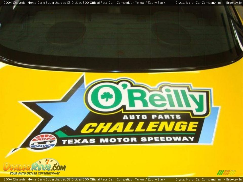 2004 Chevrolet Monte Carlo Supercharged SS Dickies 500 Official Pace Car Competition Yellow / Ebony Black Photo #10