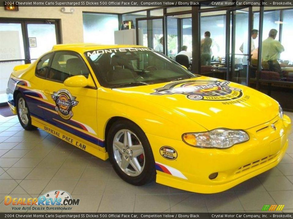 2004 Chevrolet Monte Carlo Supercharged SS Dickies 500 Official Pace Car Competition Yellow / Ebony Black Photo #11