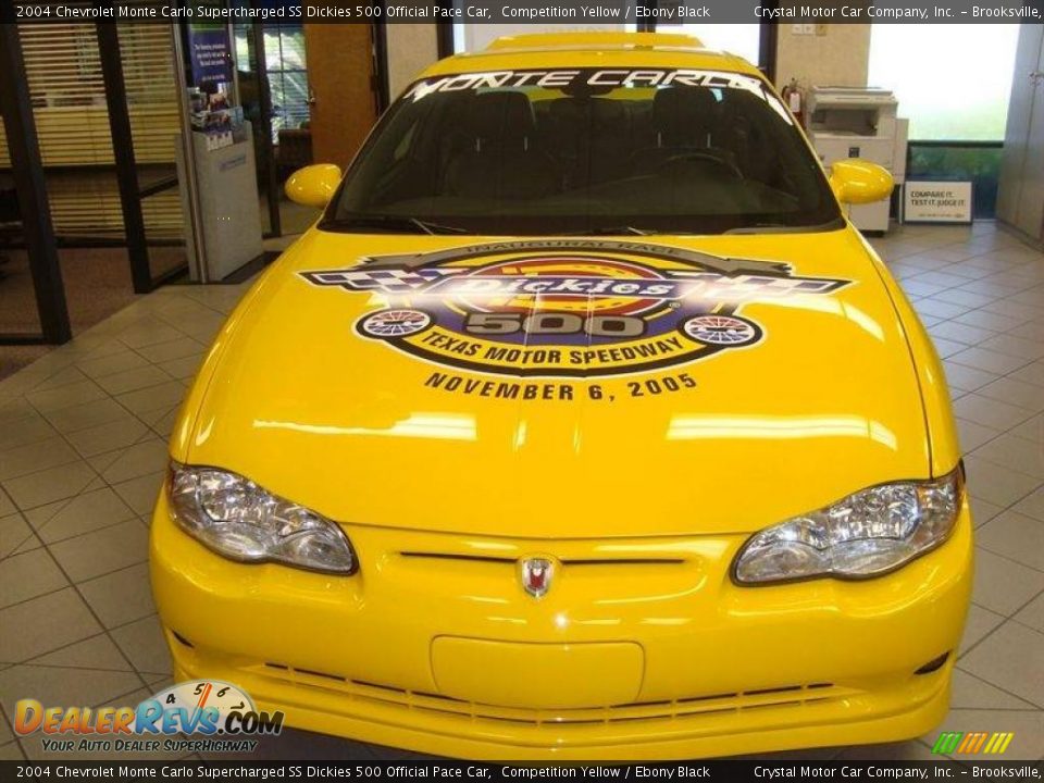 2004 Chevrolet Monte Carlo Supercharged SS Dickies 500 Official Pace Car Competition Yellow / Ebony Black Photo #13